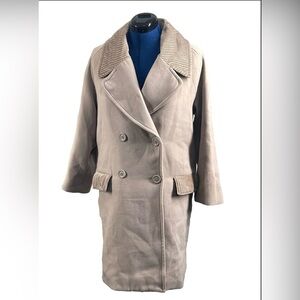 Lily Brown Beige Double-breasted Winter Trench Coat One Size Japanese‎ Clothing
